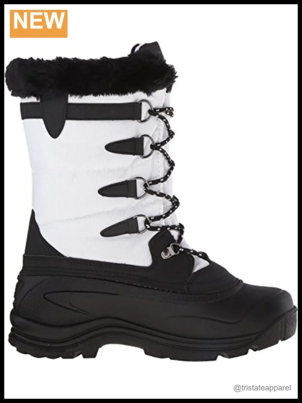 Insulated Mid-Calf Winter Snow Boots Waterproof Vegan-friendly